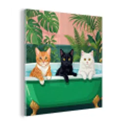 Badkamer - Kattenparade - Kleurrijk plexiglas 5mm klein -z3d