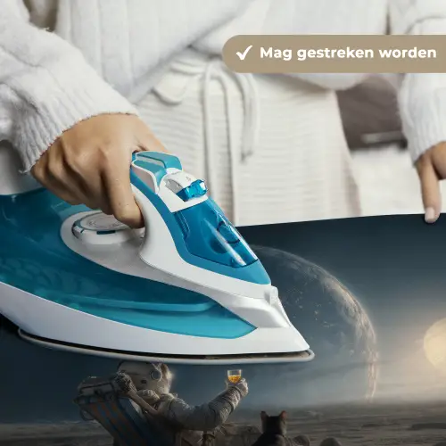 Maan - Kat - Astronaut - Ruimte Wandkleed katoen klein -sfeer9