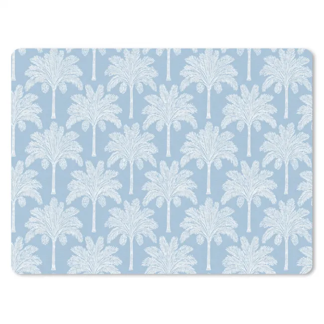 Muismat - Palmboom - Modern - Blauw
