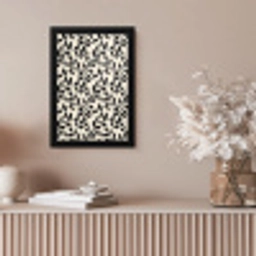Elegant - Patroon - Zwart - Beige fotolijst zwart zonder passe partout klein 224 -sfeer5