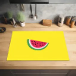 Fruit - Watermeloen - Geel Inductie beschermer vinyl 3mm klein -sfeer5