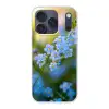 Bloemetjes - Blauw - Vergeet mij nietjes Telefoonhoesje iPhone 17 Pro klein -3d