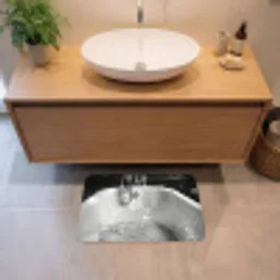 Badkuip - Glitters - Zwart wit - Badkamer Badmat klein -sfeer1