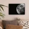 Close-up - Maan - Wit - Textuur canvas 2cm klein -sfeer1