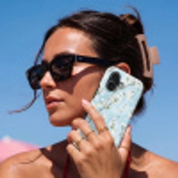 Kersenbloesem - Textuur - Blauw Toughcase MagSafe Apple iPhone 17 klein 1017 -Sfeer2V