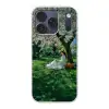 Vrouw - Boom - Boek - Mandje Telefoonhoesje iPhone 17 Pro klein -3d
