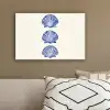 Schelpen - Blauw - Patroon canvas 2cm klein -sfeer3