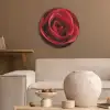 Rood - Roos - Romantisch Akoestische PET Vilt - Rond klein -sfeer1