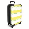 Golvende strepen in geel met groen NBS - Handbagage koffer - Unisex middel -productfoto_3d