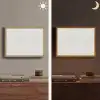 Golven - Ribbels - Wit Light Box met batterij (Wandlamp) middel 907 -sfeer3
