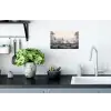 Mistig - Berglandschap - Illustratie Muursticker klein -keuken