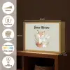 Minimalistisch - Dieren - Bladeren - Stippen Light Box met batterij (Wandlamp kind) middel -USP_websiteoverzichtNL
