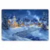 Winteravond - Kerstdorp - Donker Placemat vinyl groot -zzsfeer1_Kitchenyeah-website