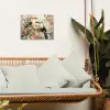 Toekan - Vogels - Bloemen - Tak tuinposter los doek klein -sfeer7