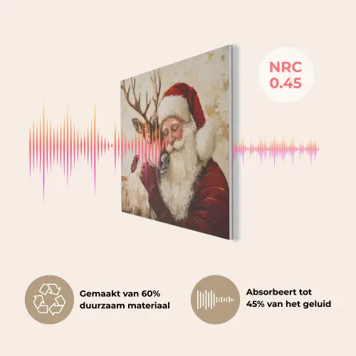 Kerstman - Rendier - Kerst - Christmas PET vilt klein -USP_NL