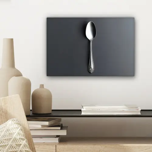Zilver - Metaal - Lepel canvas 2cm klein -sfeer6
