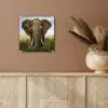 Olifant - Natuur - Gras - Dieren - Landschap plexiglas 5mm klein -sfeer5