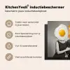 Ontbijt - Koppel - Ei - Brood Inductie beschermer vinyl 3mm middel -sfeer2