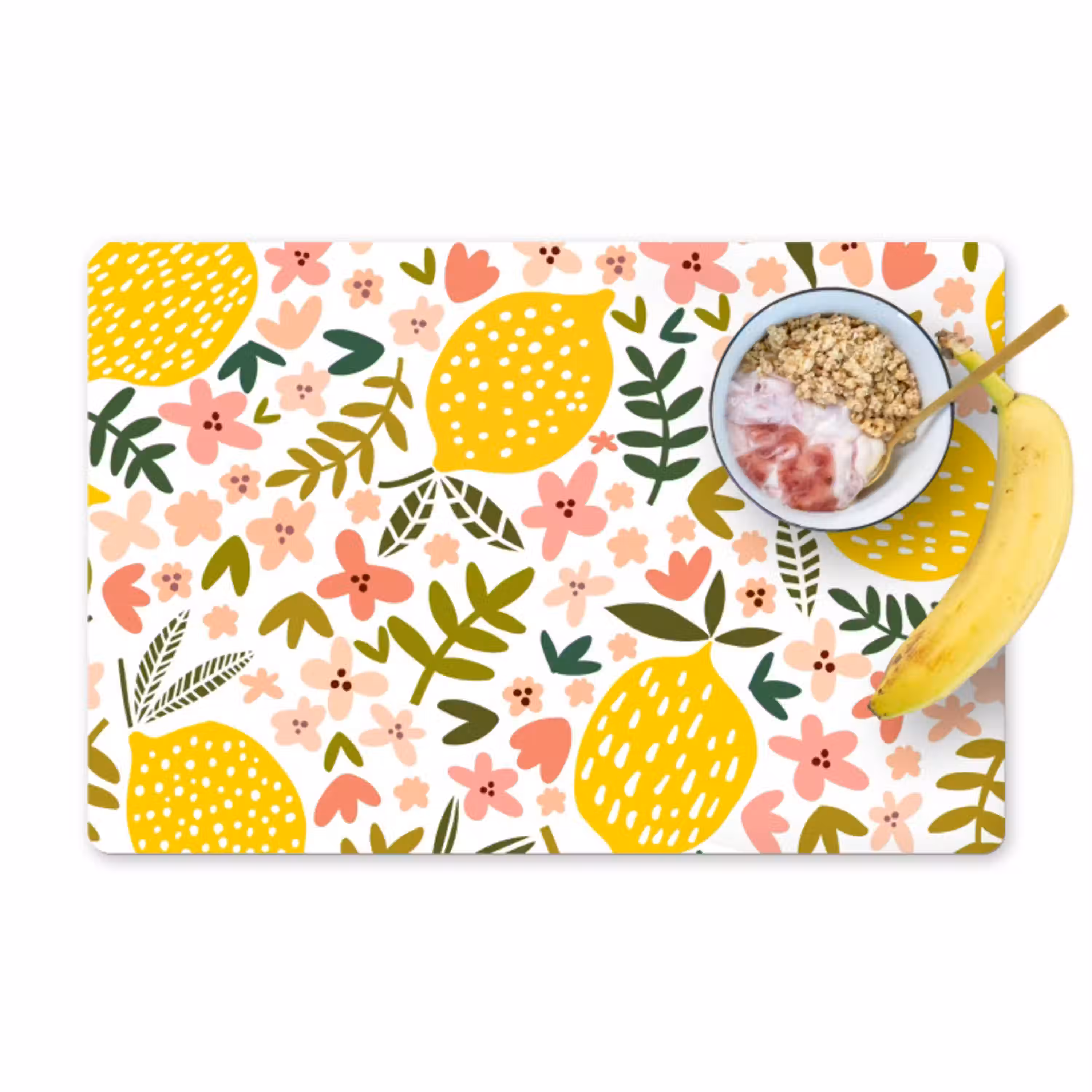 Bloeiende Citroentuin Placemat vinyl groot -zzzproduct_Kitchenyeah-website