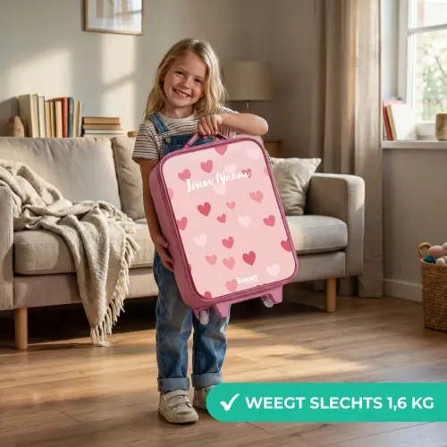 Hartjes Kinderkoffer - Roze klein -sfeer2_NL