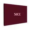 Nice - Bordeaux - Roze canvas 2cm klein -z3d