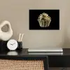 Cupcake - Eten - Goud - Zwart poster papier klein -sfeer1