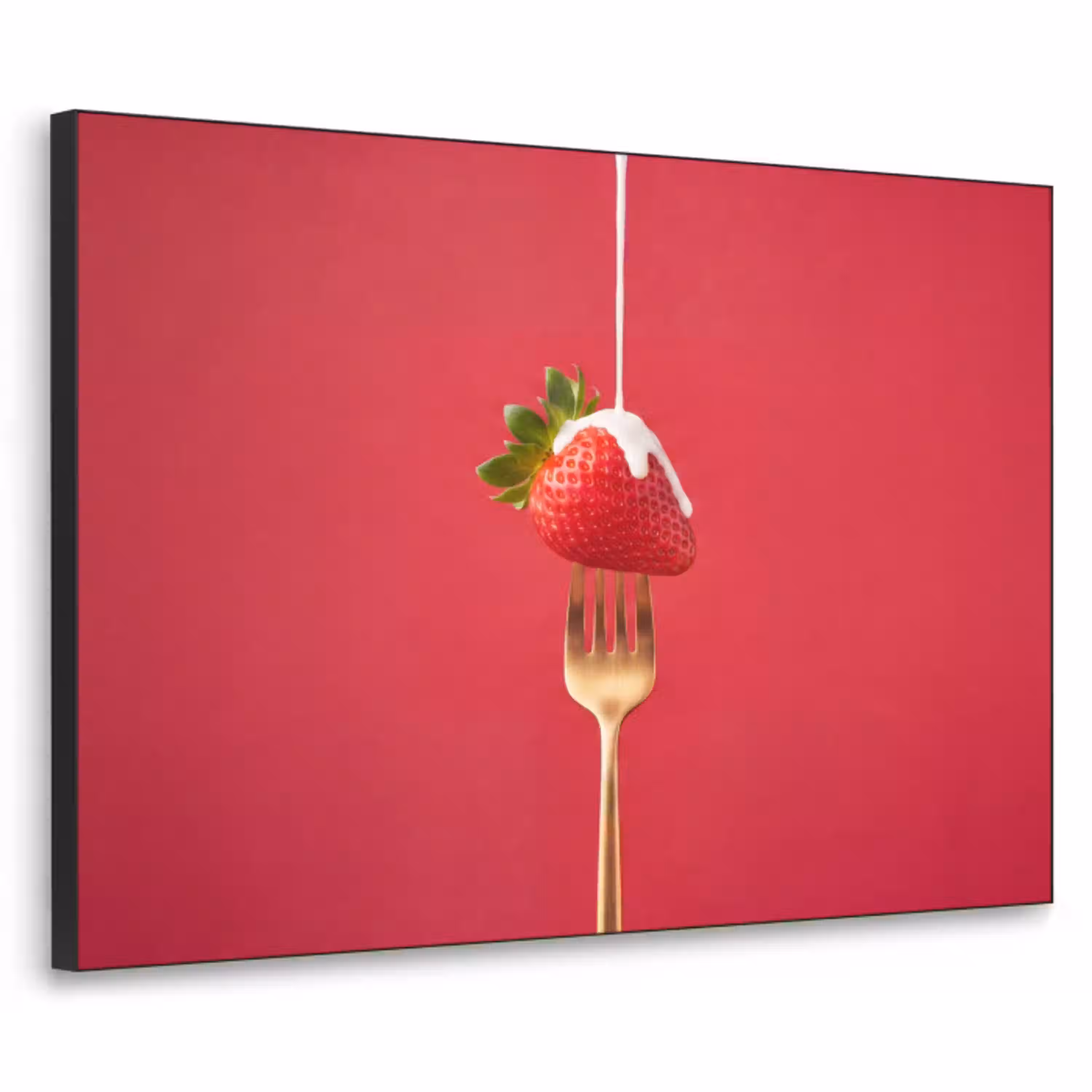 Fruit - Room - Modern Textielframe zwart klein -3d