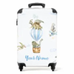 Dwalende dino's NBS - Handbagage koffer - Kinderen Unisex middel -productfoto_recht