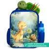 Dino - Schildpad - Jungle Kinderrugzak - Blauw middel -inhoud_NL