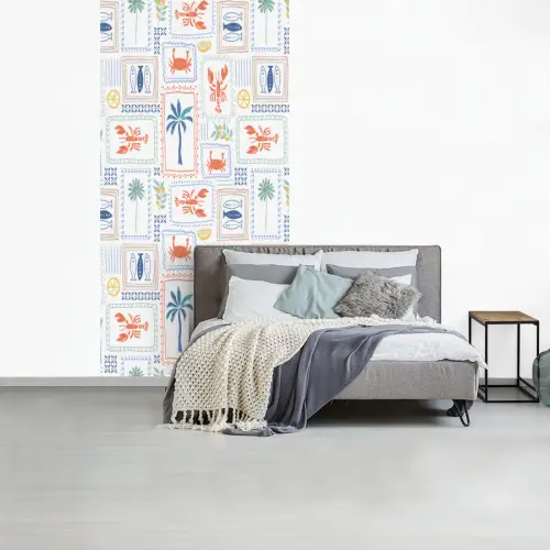 Italiaans - Zee - Sfeer - Krab - Multi fotobehang vinyl groot 64 -slaapkamer