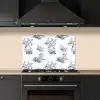 Aap - Palmboom - Blauw keuken achterwand spatscherm klein 900 -sfeer1