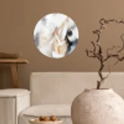 Abstract - Gold - Design - Luxe Wandcirkel behangsticker klein -sfeer1