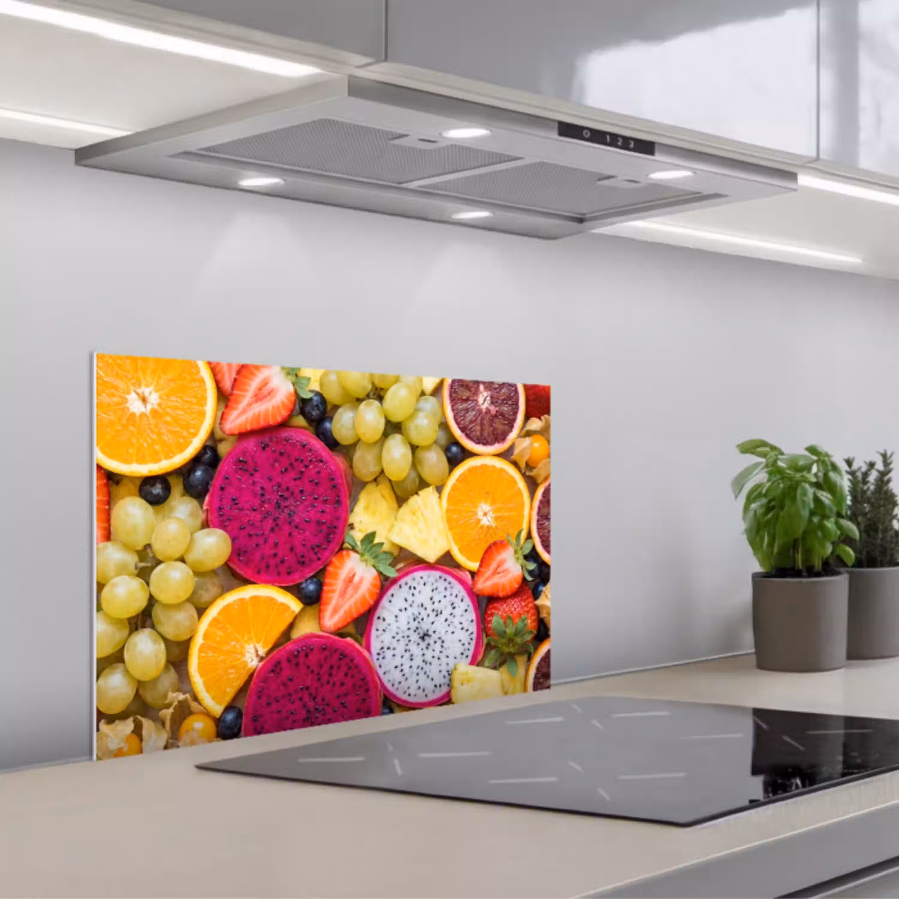 Fruit - Assortiment - Kleurrijk - Gezondheid keuken achterwand spatscherm klein -3d_schuin