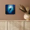Walvis - Vissen - Donkerblauw plexiglas 5mm klein -sfeer5