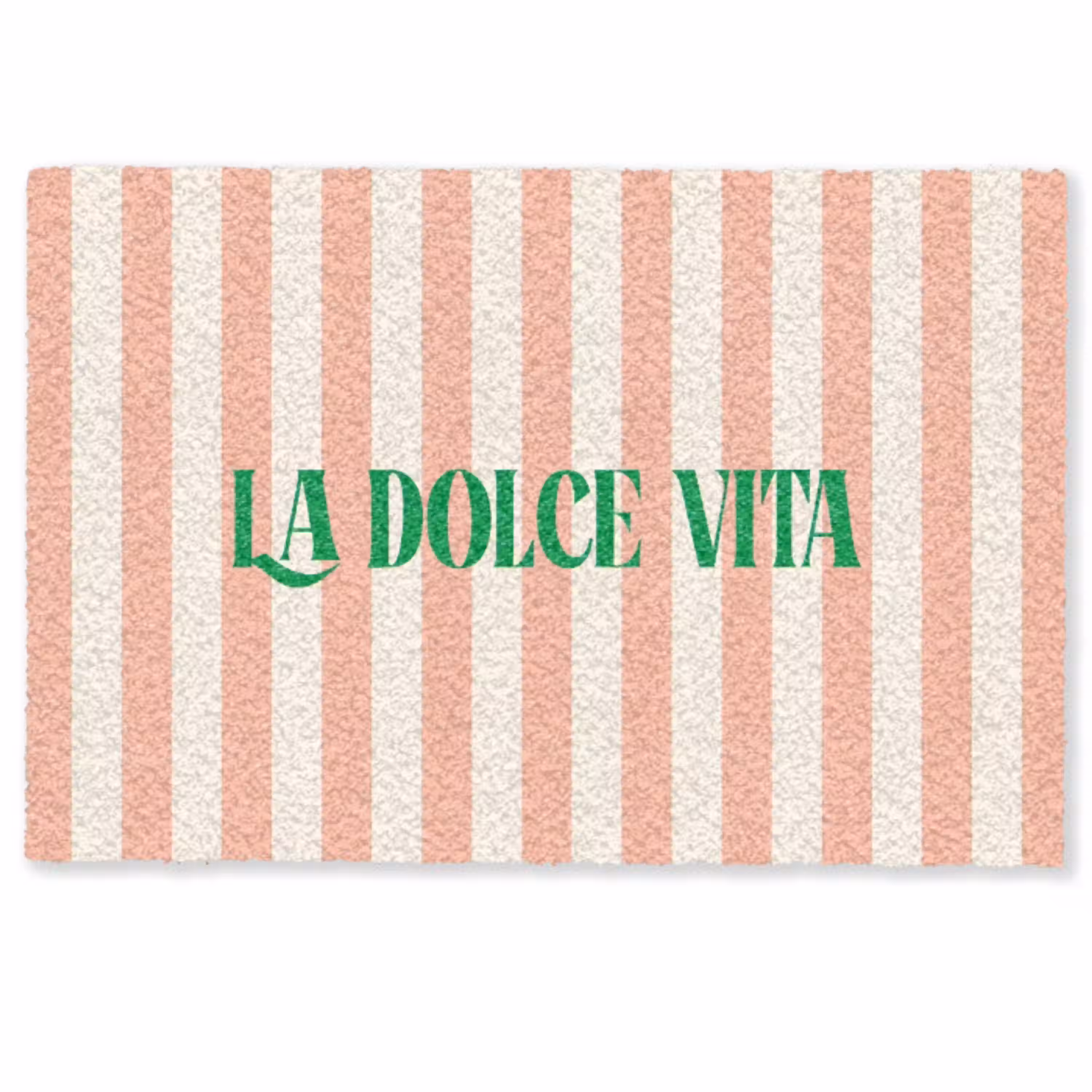 Zachtroze - Groen - Strepen - La Dolce Vita Deurmat klein -zkaufland3d
