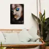 Black and Gold - Vrouw - Make up tuinposter los doek klein -sfeer7