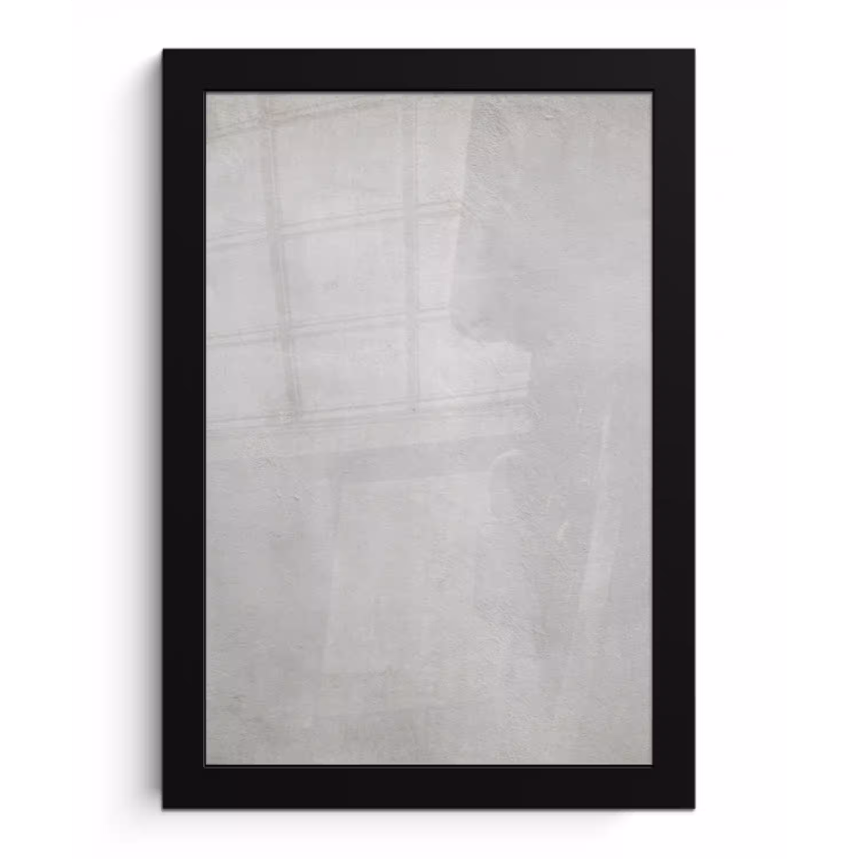 Beton - Grijs - Cement - Industrieel - Structuur fotolijst zwart zonder passe partout klein -3d