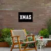 Kerst - Quotes - Xmas - Zwart - Feestdagen Tuinposter op houten frame 2 cm dik klein -sfeer3