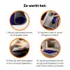 Yes fun - Rood - Blauw - Stippen Inductie beschermer vinyl 3mm klein -zzzzzzz-td-werking