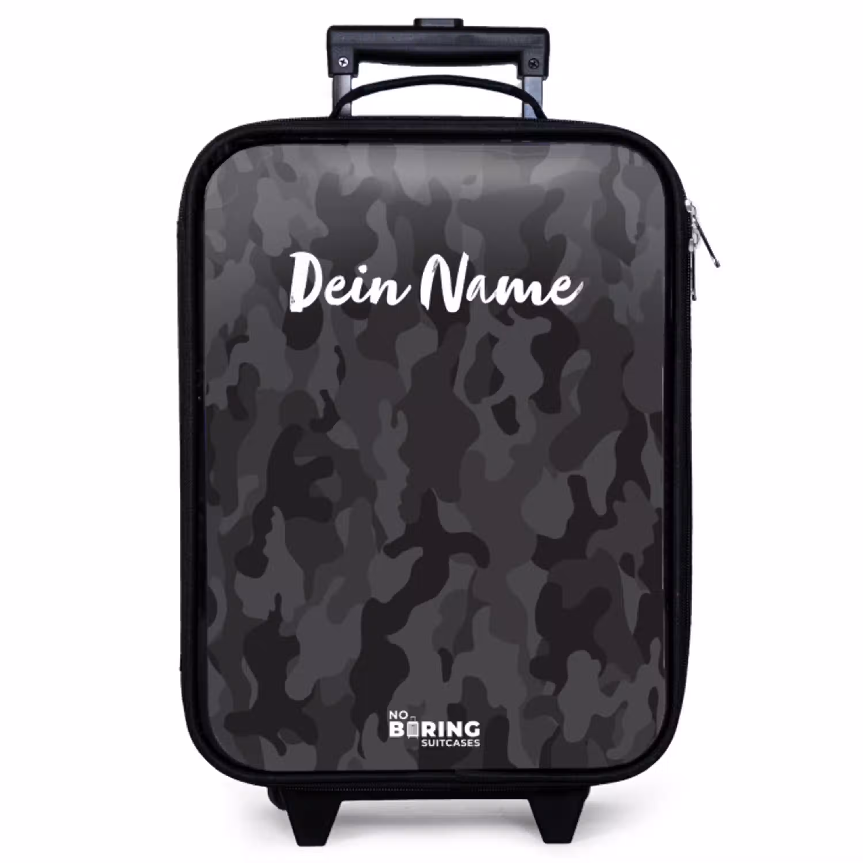 Groene camouflage print Kinderkoffer - Zwart klein -zzz_website3d