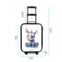 Baby neushoorn Kinderkoffer - Zwart klein -productfoto_formaten