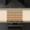Retro - Disco - Golven keuken achterwand spatscherm klein 900 -sfeer1