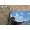 Trap - Huizen - Berglandschap - Zee Placemat vinyl groot -closeup