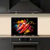 Peper - Graffiti - Verf - Abstract - Modern - Kleurrijk keuken achterwand spatscherm klein -sfeer1