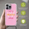 Mama - Quote - Hart - Roze Hoesje iPhone 16 Pro Max met koord klein -sfeer2_NL