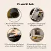 Houten Pad naar de Zonsondergang Inductie beschermer vinyl 3mm middel -sfeer9