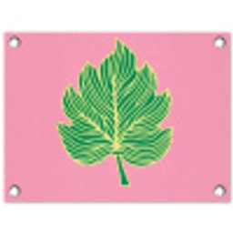Blad - Groen - Illustratie - Minimalistisch tuinposter los doek klein -3d