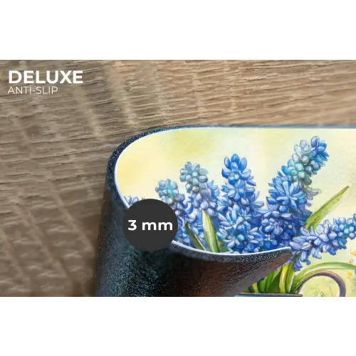 Lavendelbloemen - Quote - Gieter Placemat vinyl groot -closeup