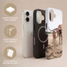 Texas Longhorn - Kalf - Weide - Dieren Toughcase MagSafe Apple iPhone 17 klein -USP_Lagen_FR