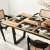 Rotsen - Zee - Boom - Groen Placemat vinyl groot -zzsfeer4_Kitchenyeah-website
